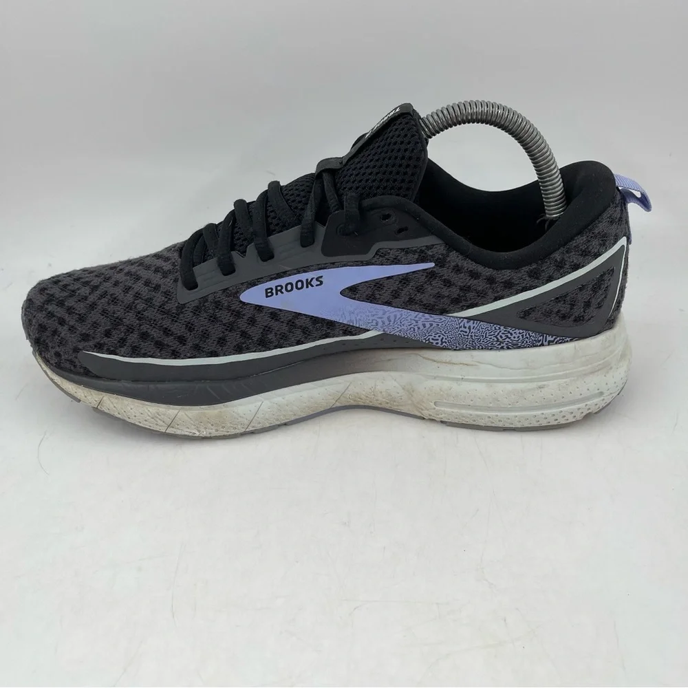 Brooks Women’s Trace 3-SZ 10-Blackened Pearl Skylight Iris Lace-Up Running Shoe